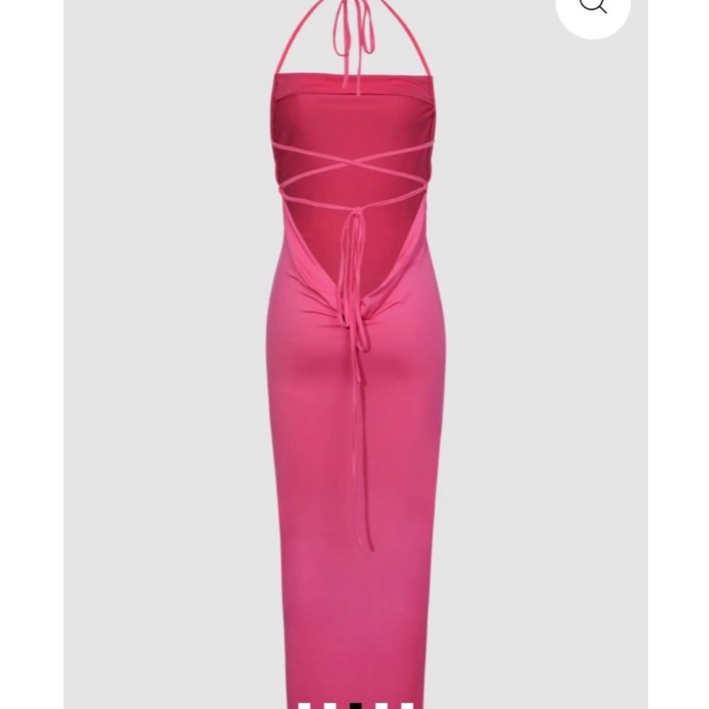 BRAND NEW* Hotpink backless dress